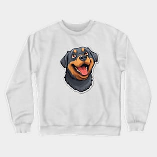 Adorable Rottie - Cute Rottweiler Artwork Crewneck Sweatshirt